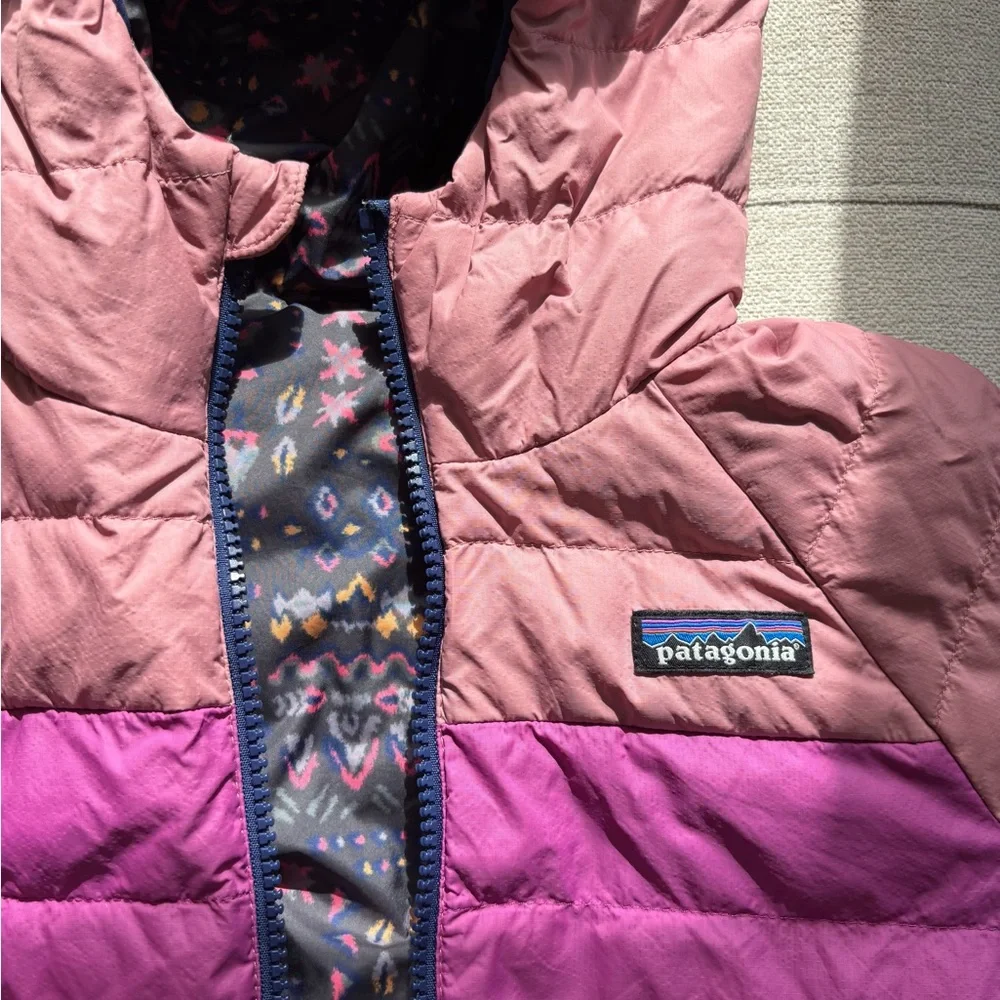 Patagonia Colorblock Puffer Down Jacket - Reversible - Picture 2 of 8
